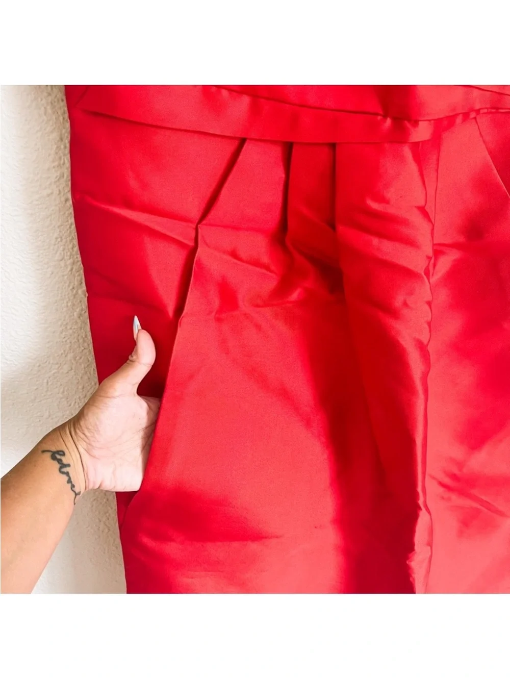 Kate Spade silk mini dress in red